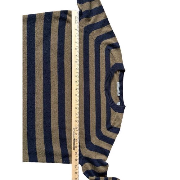 Vince Regiment Stripe Cashmere Sweater Coastal Rifle XS - Picture 8 of 9